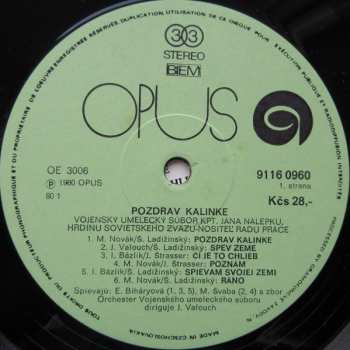 LP VUS-u: Pozdrav Kalinke