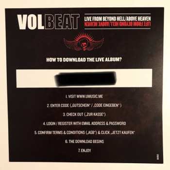 3LP Volbeat: Live From Beyond Hell / Above Heaven
