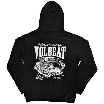 Merce Volbeat: Volbeat Unisex Zipped Hoodie: Louder And Faster (back Print) (small) S