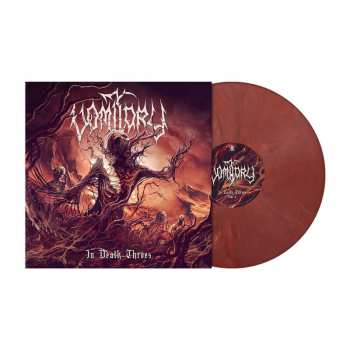LP Vomitory: In Death Throes (dark Rose Marbled Vinyl)