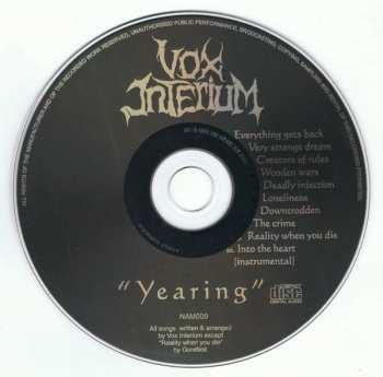 CD Vox Interium: Yearning