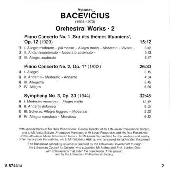 CD Lithuanian National Symphony Orchestra: Orchestral Works • 2