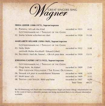 10CD/Set di cofanetti Richard Wagner: Great Singers Sing