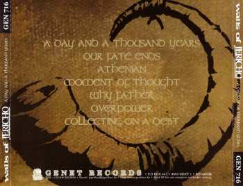 CD Walls Of Jericho: A Day And A Thousand Years