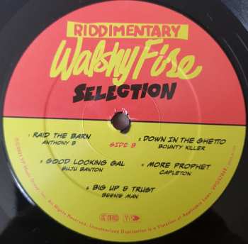 LP Walshy Fire: Riddimentary Selection