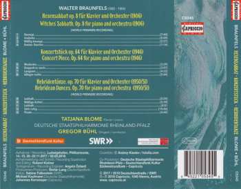 CD Staatsphilharmonie Rheinland-Pfalz: Works For Piano & Orchestra (Witches' Sabbath Op. 8 / Hebridean Dances Op. 70 / Concert Piece Op. 64)