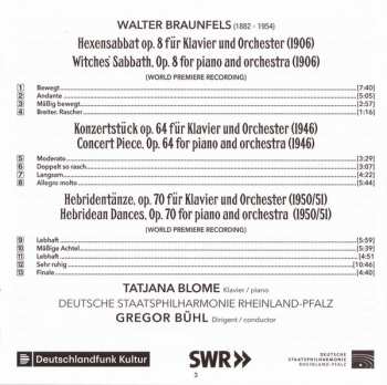 CD Staatsphilharmonie Rheinland-Pfalz: Works For Piano & Orchestra (Witches' Sabbath Op. 8 / Hebridean Dances Op. 70 / Concert Piece Op. 64)