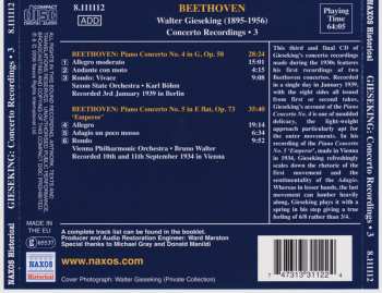 CD Ludwig van Beethoven: Concerto Recordings 3