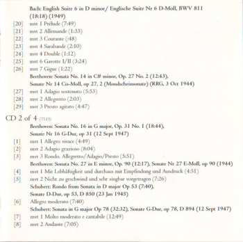 4CD/Set di cofanetti Walter Gieseking: Konzertmitschnitte U. Rundfunkaufnahmen / Public Performances And Broadcasts (From The Collection Of Deutsches Rundfunkarchiv)