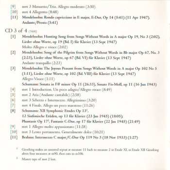 4CD/Set di cofanetti Walter Gieseking: Konzertmitschnitte U. Rundfunkaufnahmen / Public Performances And Broadcasts (From The Collection Of Deutsches Rundfunkarchiv)
