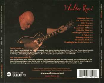CD Walter Rossi: Secret Sins - The Intimate Session Series Volume 1