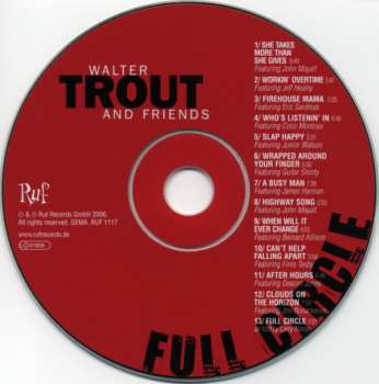 CD Walter Trout And Friends: Full Circle