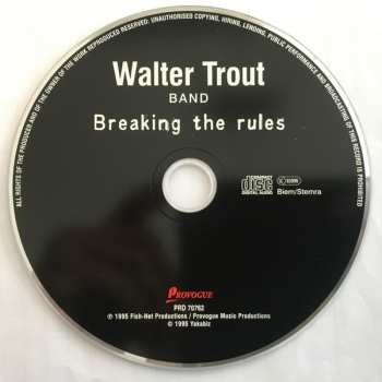 CD Walter Trout Band: Breaking The Rules