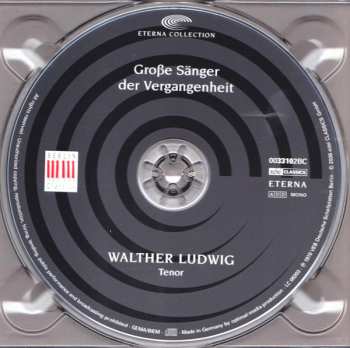 CD Walther Ludwig: Walther Ludwig - Tenor