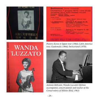 8CD/Set di cofanetti Wanda Luzzato: The Art Of Violin 2 - 1955-1979 Unreleased Recordings LTD