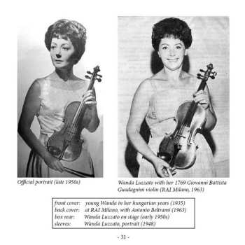8CD/Set di cofanetti Wanda Luzzato: The Art Of Violin 2 - 1955-1979 Unreleased Recordings LTD