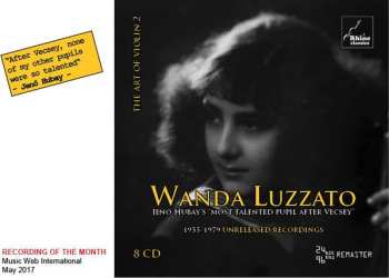 8CD/Set di cofanetti Wanda Luzzato: The Art Of Violin 2 - 1955-1979 Unreleased Recordings LTD