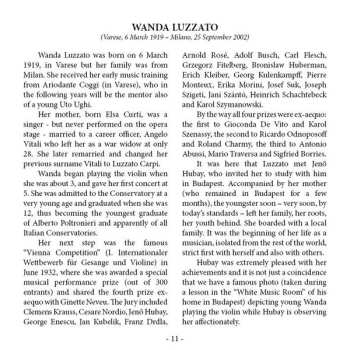 8CD/Set di cofanetti Wanda Luzzato: The Art Of Violin 2 - 1955-1979 Unreleased Recordings LTD