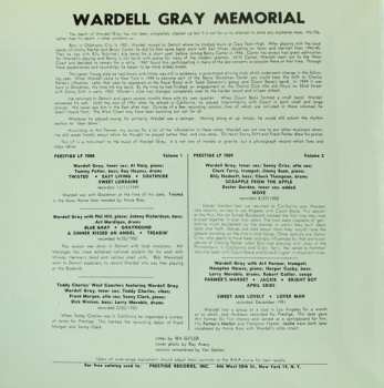 CD Wardell Gray: Memorial Volume One LTD