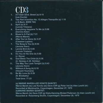 4CD/Set di cofanetti Lee Konitz: Two Not One