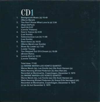 4CD/Set di cofanetti Lee Konitz: Two Not One