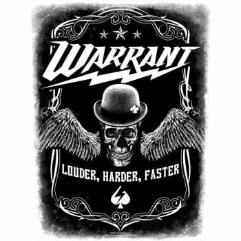 Merch Warrant: Applicazione sulla schiena Louder Harder Faster
