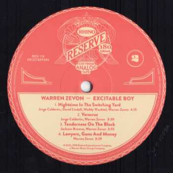 LP Warren Zevon: Excitable Boy