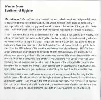 CD Warren Zevon: Sentimental Hygiene