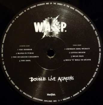 2LP W.A.S.P.: Double Live Assassins