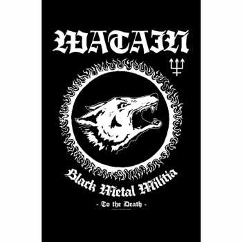 Merch Watain: Poster in tessuto Black Metal Militia