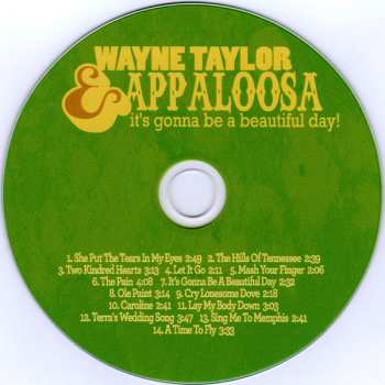 CD Wayne Taylor And Appaloosa: It's Gonna Be A Beautiful Day!