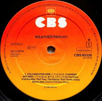 LP Weather Report: Weather Report