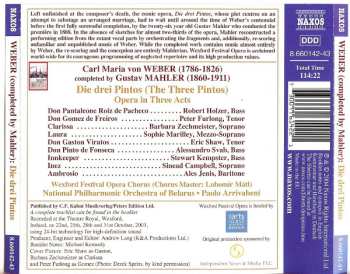 2CD Carl Maria von Weber: Die Drei Pintos (Opera In Three Acts)