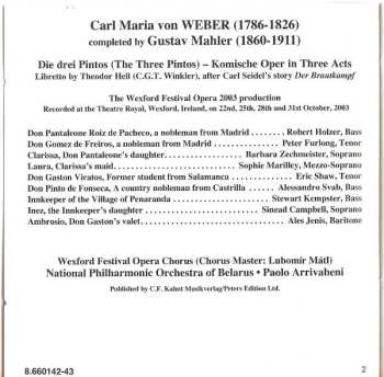 2CD Carl Maria von Weber: Die Drei Pintos (Opera In Three Acts)