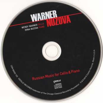 CD Wendy Warner: Russian Music For Cello & Piano