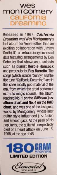 LP Wes Montgomery: California Dreaming