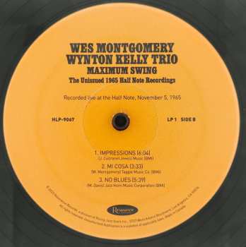 3LP Wes Montgomery: Maximum Swing: The Unissued 1965 Half Note Recordings LTD | NUM