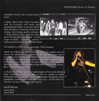 CD Whitesnake: Ready An' Willing