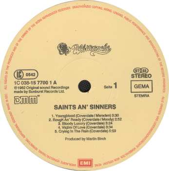 LP Whitesnake: Saints & Sinners
