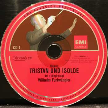 4CD/Set di cofanetti Wilhelm Furtwängler: Tristan Und Isolde