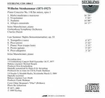 CD Göteborgs Symfoniker: Piano Concerto No. 1 - Late Summer Nights (Sensommarnätter)