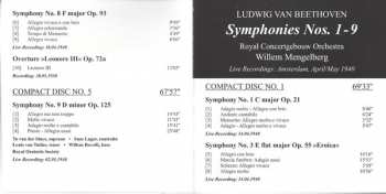 5CD Ludwig van Beethoven: The Nine Symphonies (Recordings: 1940)