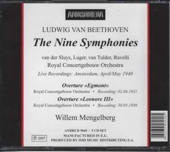 5CD Ludwig van Beethoven: The Nine Symphonies (Recordings: 1940)