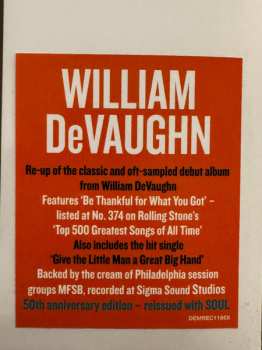 LP William DeVaughn: Be Thankful For What You Got LTD