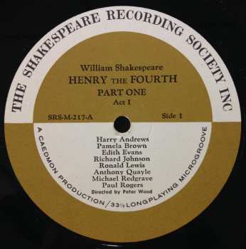 3LP/Set di cofanetti William Shakespeare: Henry The Fourth Part 1