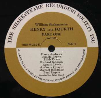3LP/Set di cofanetti William Shakespeare: Henry The Fourth Part 1
