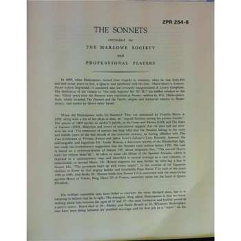 3LP/Set di cofanetti William Shakespeare: The Sonnets