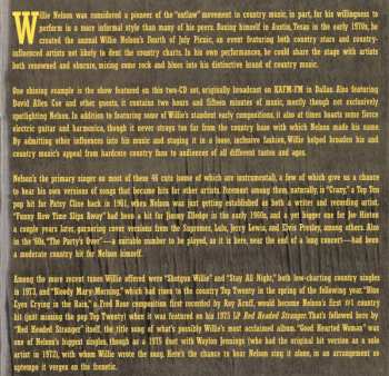 2CD Willie Nelson: Live Dallas Texas KAFM-FM Radio Show