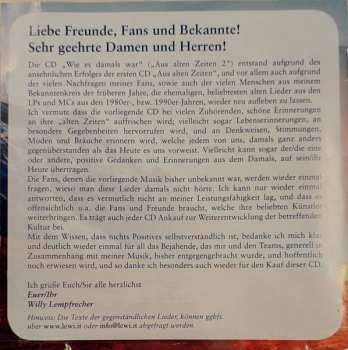 CD Willy Lempfrecher: Wie Es Damals War