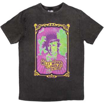 Merch Willy Wonka: Stone Wash Maglietta Psych Poster
